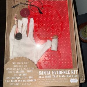 Santa Evidence Kit with Red and White Accessories
